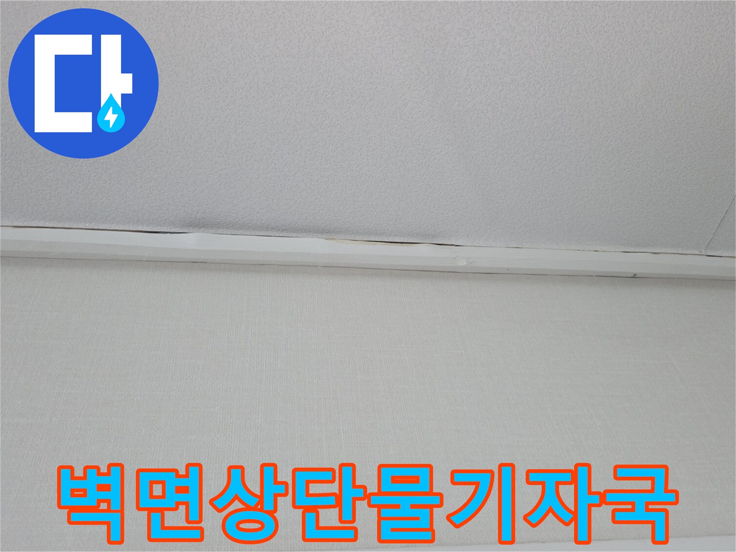 천장-과-벽면-경계에_나타난_습윤한_흔적