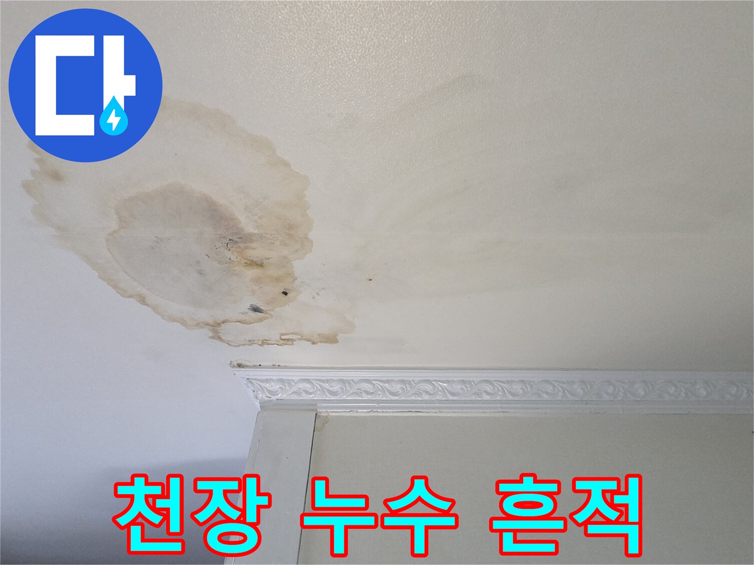 천장-벽면을-타고-번진-누수-흔적-사진