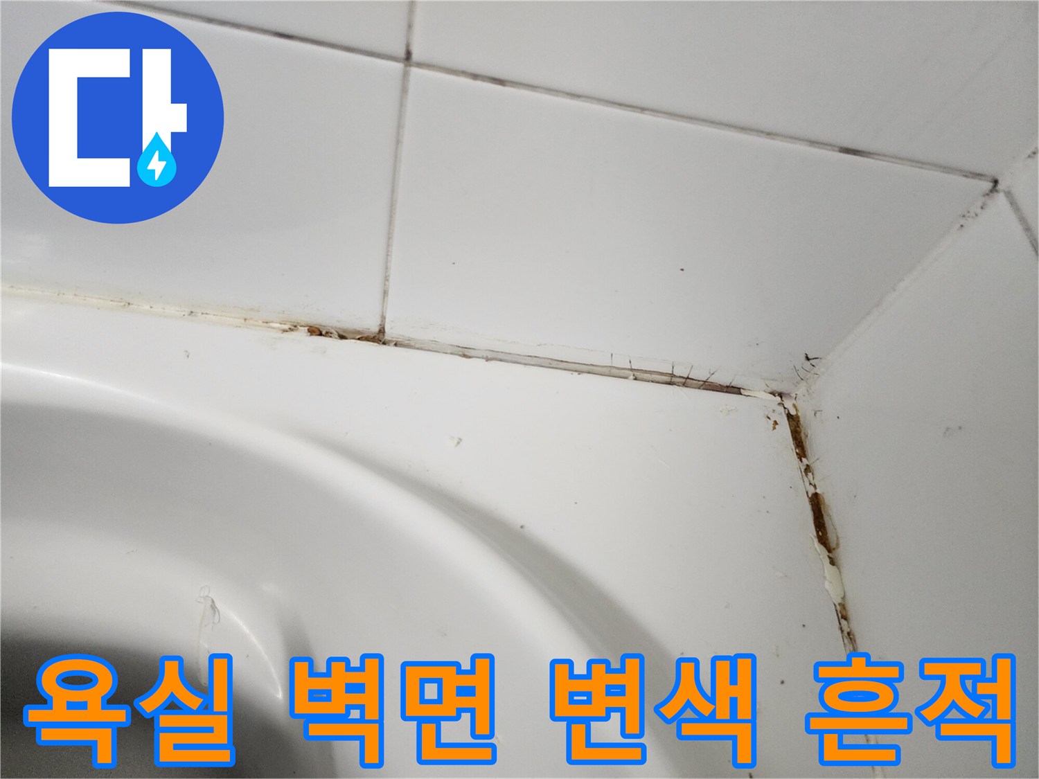 타일-경계-부분의-물때와-오염된-상태