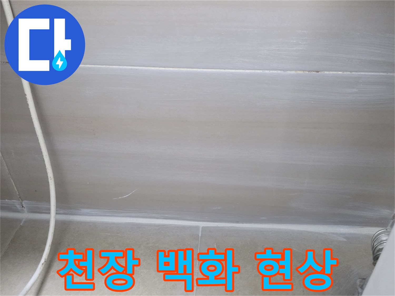화장실-천장-슬라브-백화현상-및-습기-상태