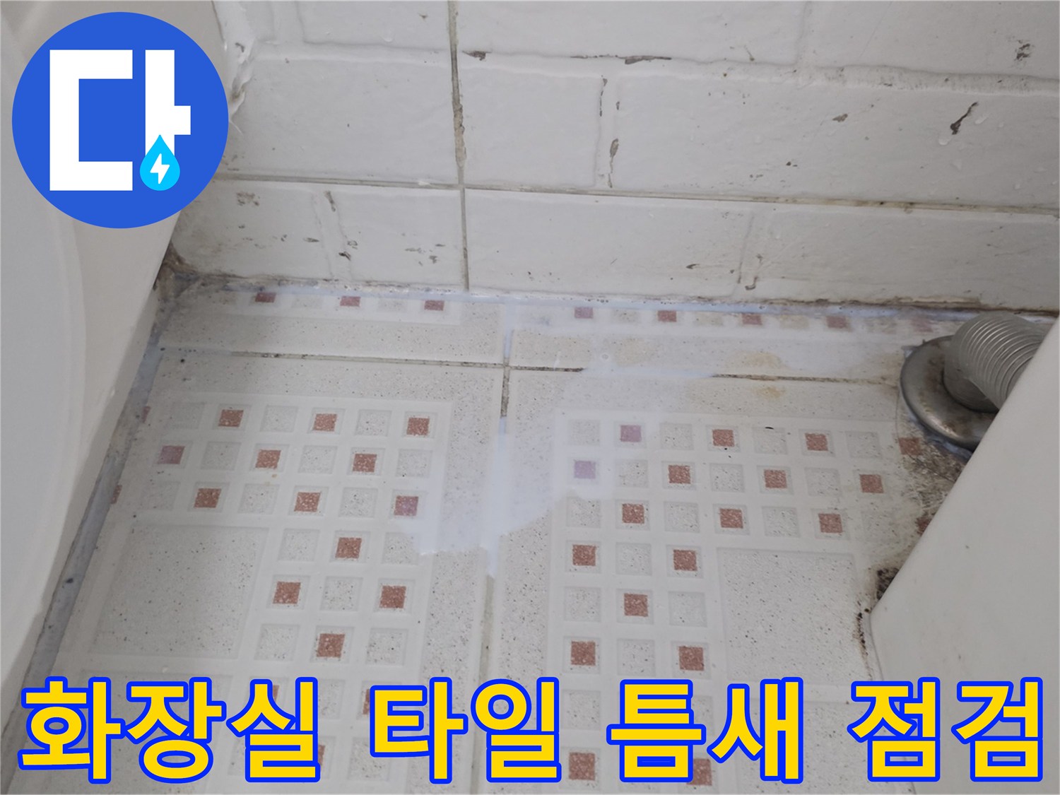 욕실-하수구-주변-타일-및-배관-노출-부위
