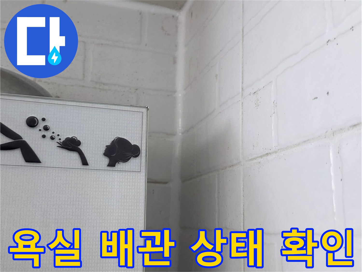하수구 유가 주변의 구조적 결함 확인 중