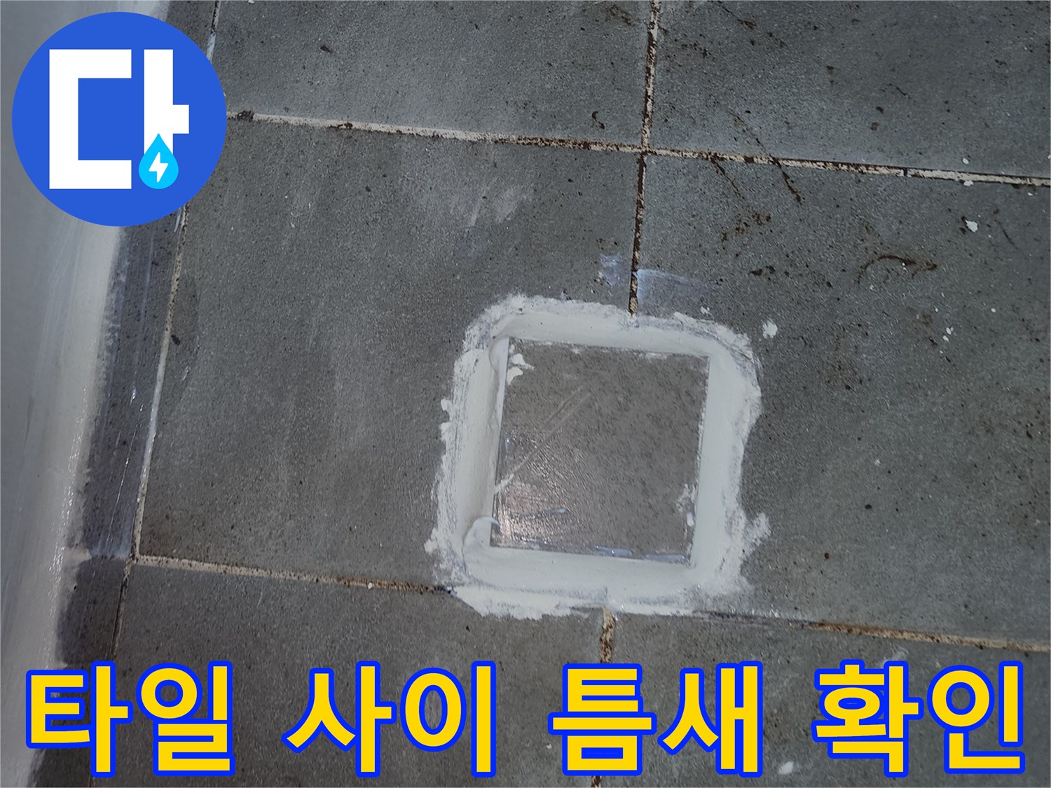 화장실-타일-사이-방수-상태-점검-사진