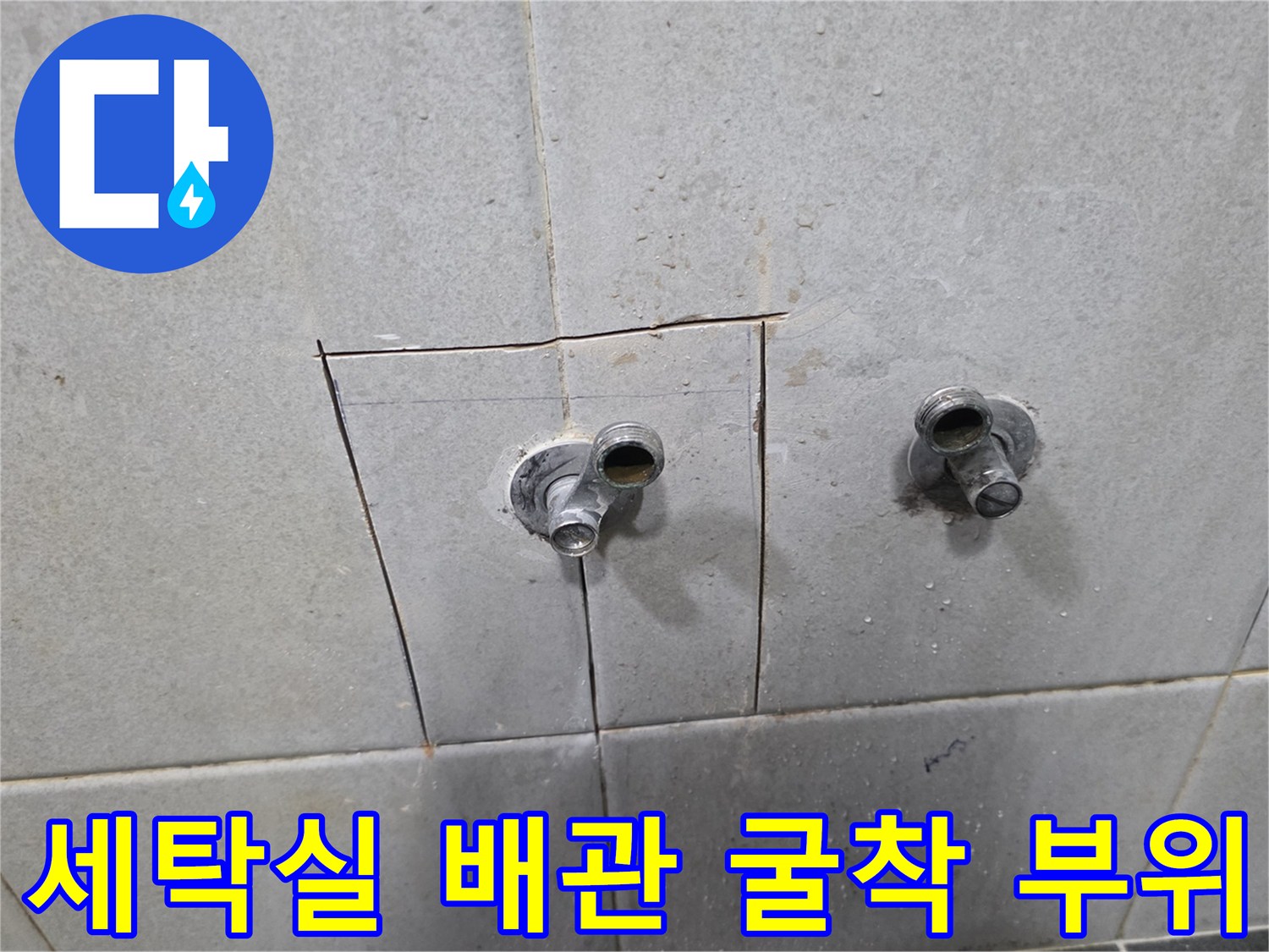 성북구-정릉동-세탁실-배관-누수-확인-부위