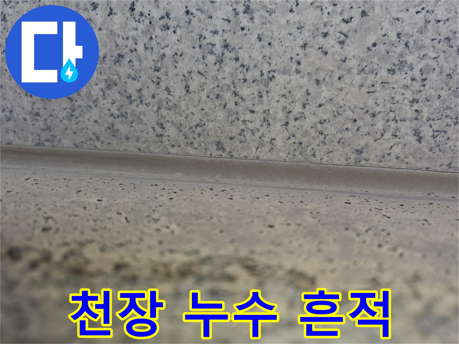상가주택-거실-천장-누수-흔적-및-얼룩