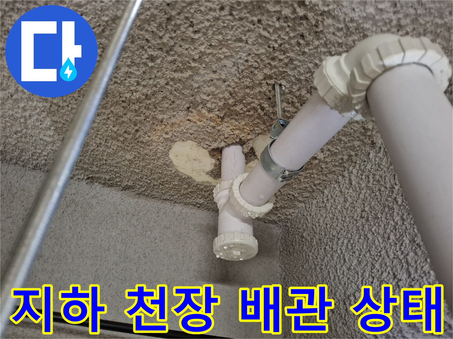 중랑구-식당-지하-천장-배관-상태-확인