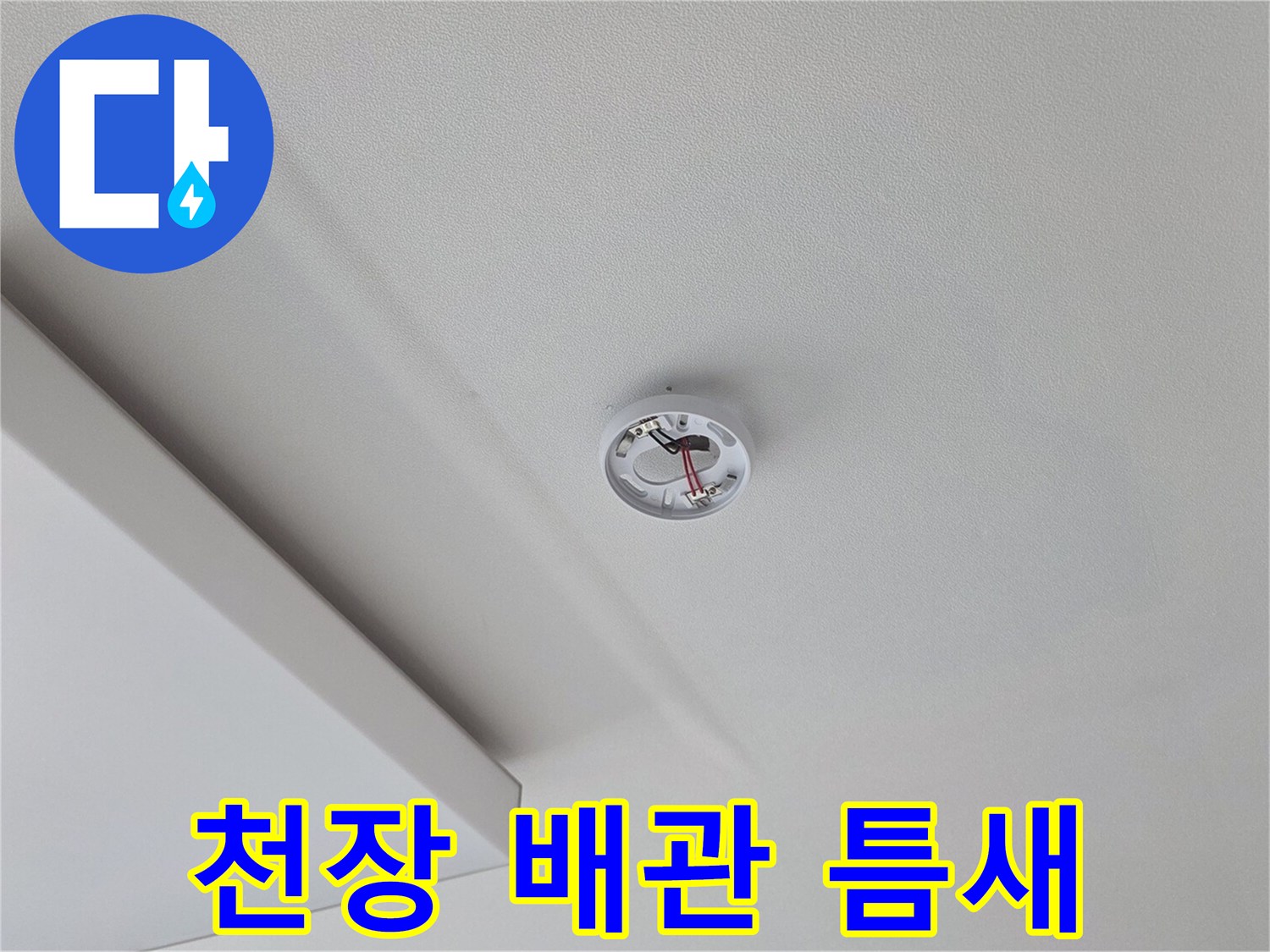 거실-천장-배관-주변-누수-여부-확인