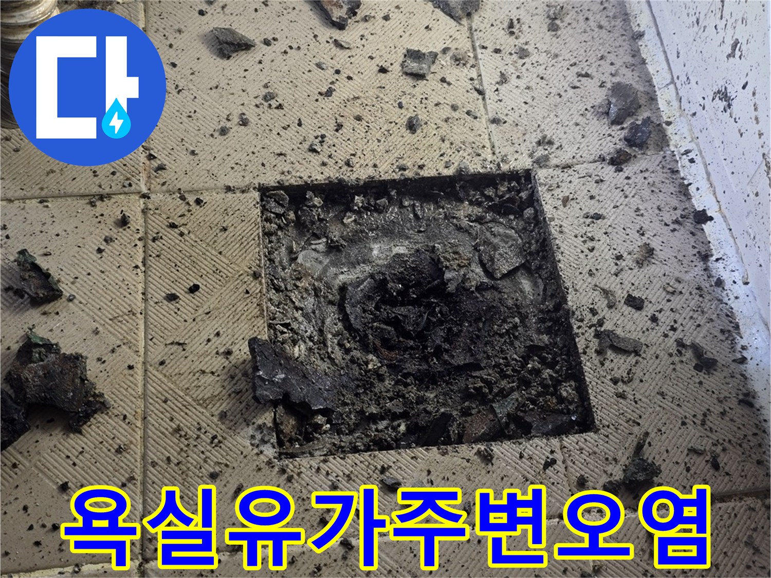 양천구 신월동 화장실-유가 주변의 오염과 배관 틈새 상태