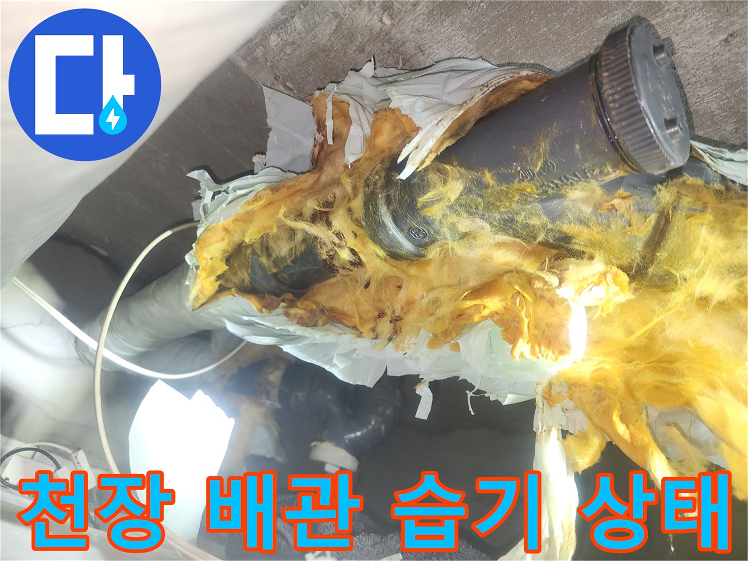 아파트-화장실-천장-배관-주변-습기-및-오염-상태
