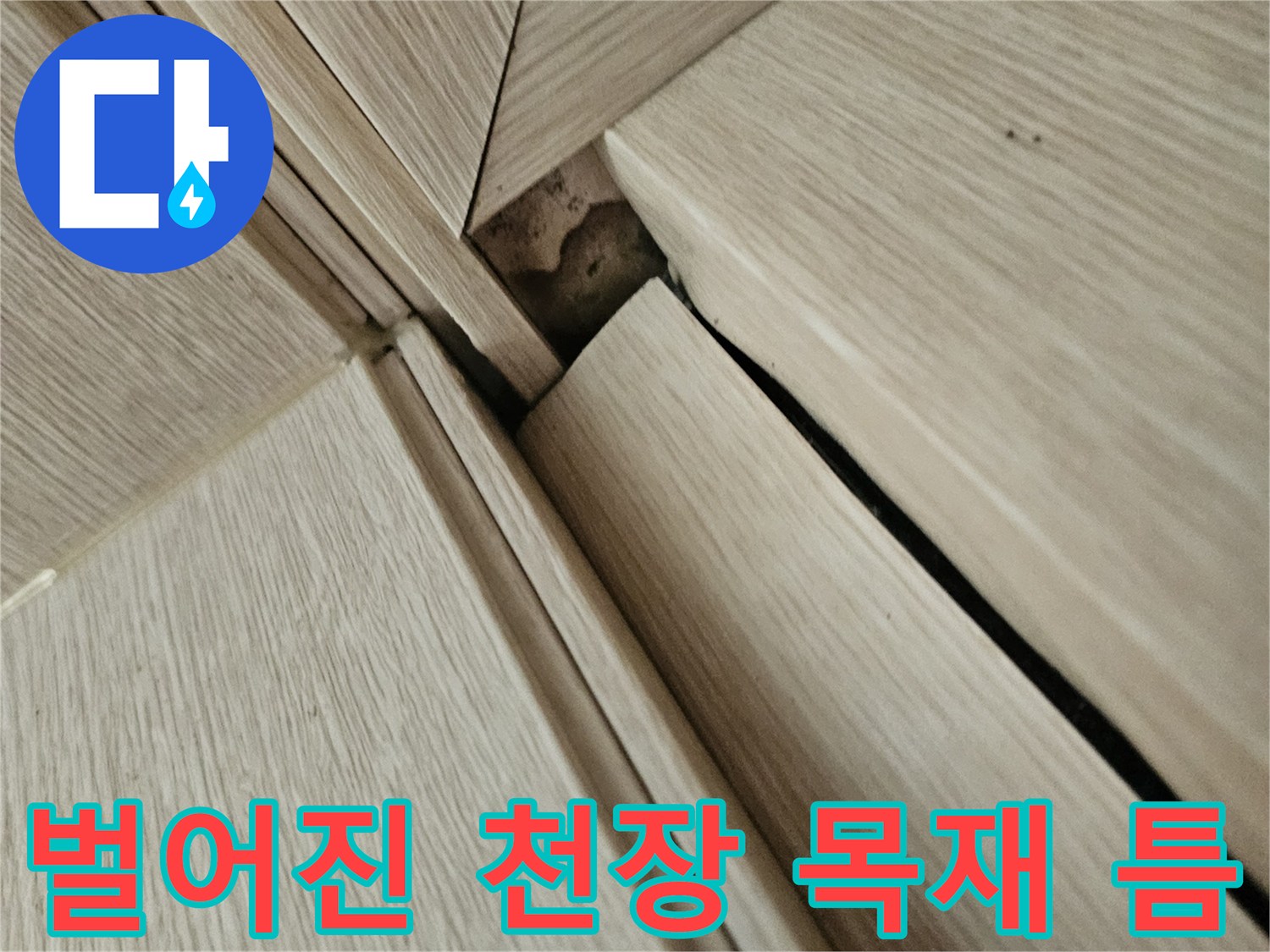 천장-목재-판넬-사이-틈새-누수-현황