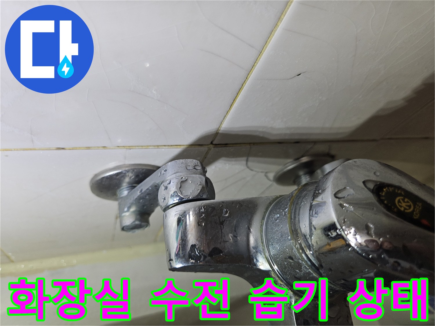 일산-화장실-수전-및-타일-습기-상태