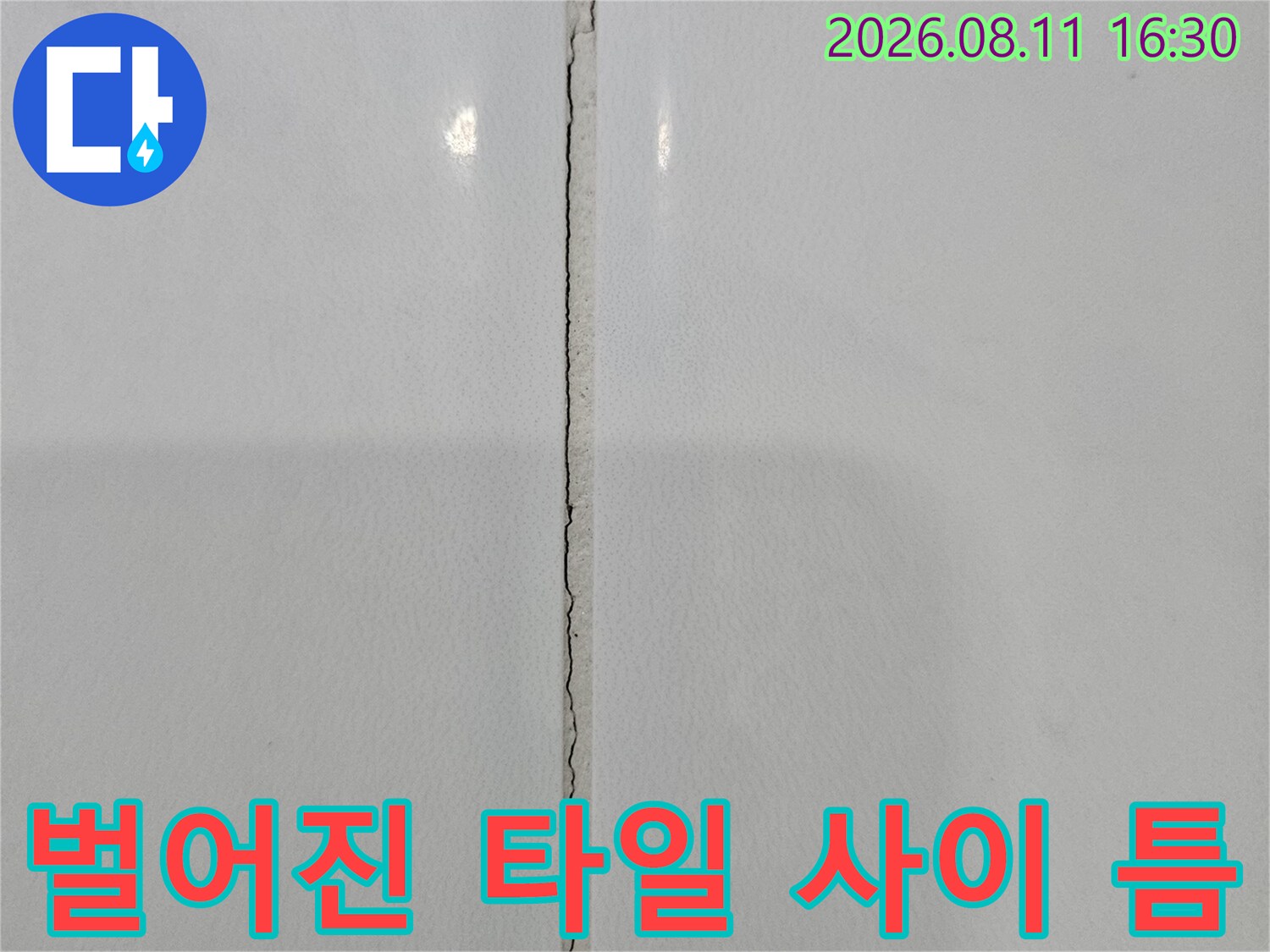 중계 Rivet 중계동 현장-타일 사이의 미세한 벌어짐 현상