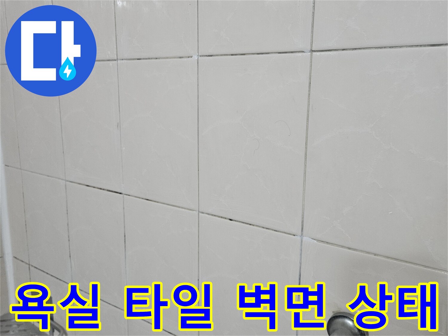 고양시 일산동구-욕실 벽면의 타일과 수전 부속 모습입니다.