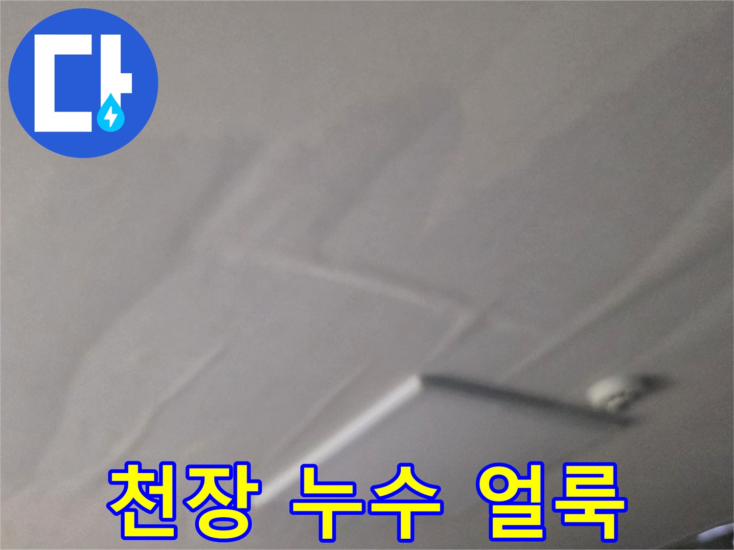 남양주 별내동-물샘으로 인해 젖고 곰팡이가 핀 천장