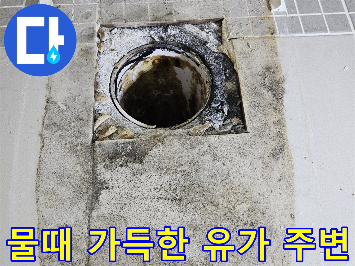 오염된-하수구-배관-입구와-축축한-바닥면