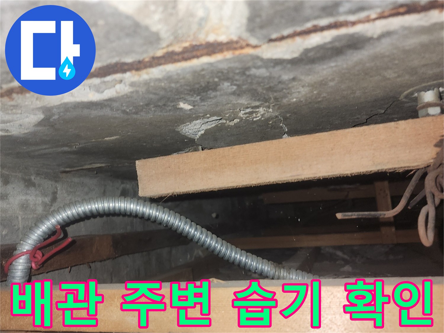 상가-비트실-내부-배관-누수-흔적-조사