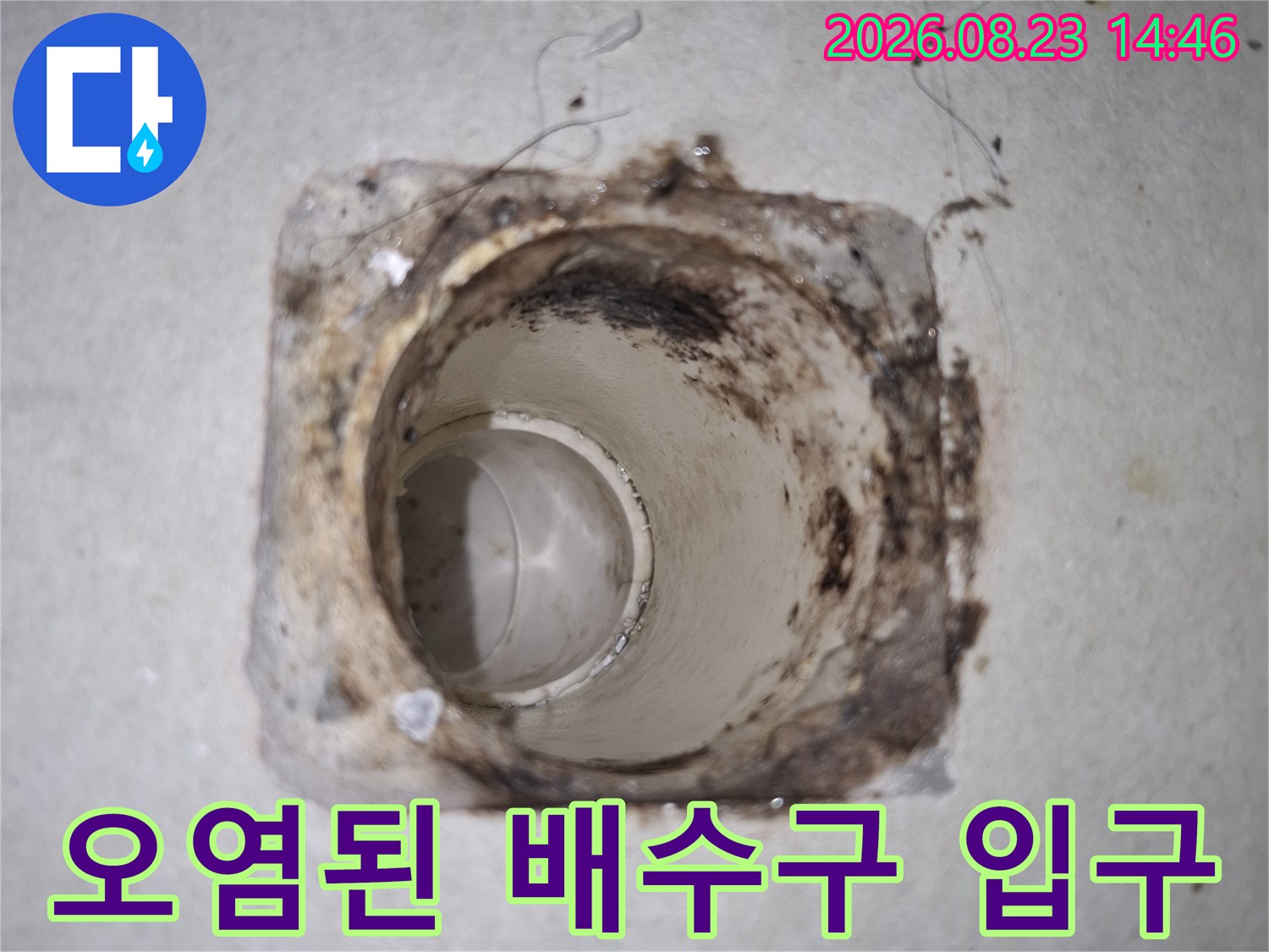 강동로-배관 주변의 오염 물질과 틈새 확인