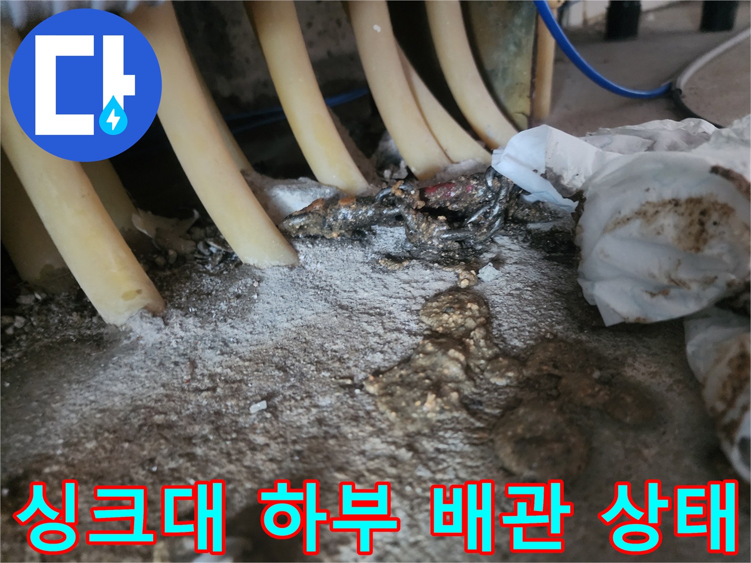 용인 기흥구 싱ｸ대-하부-배관-이물질-적체-상태