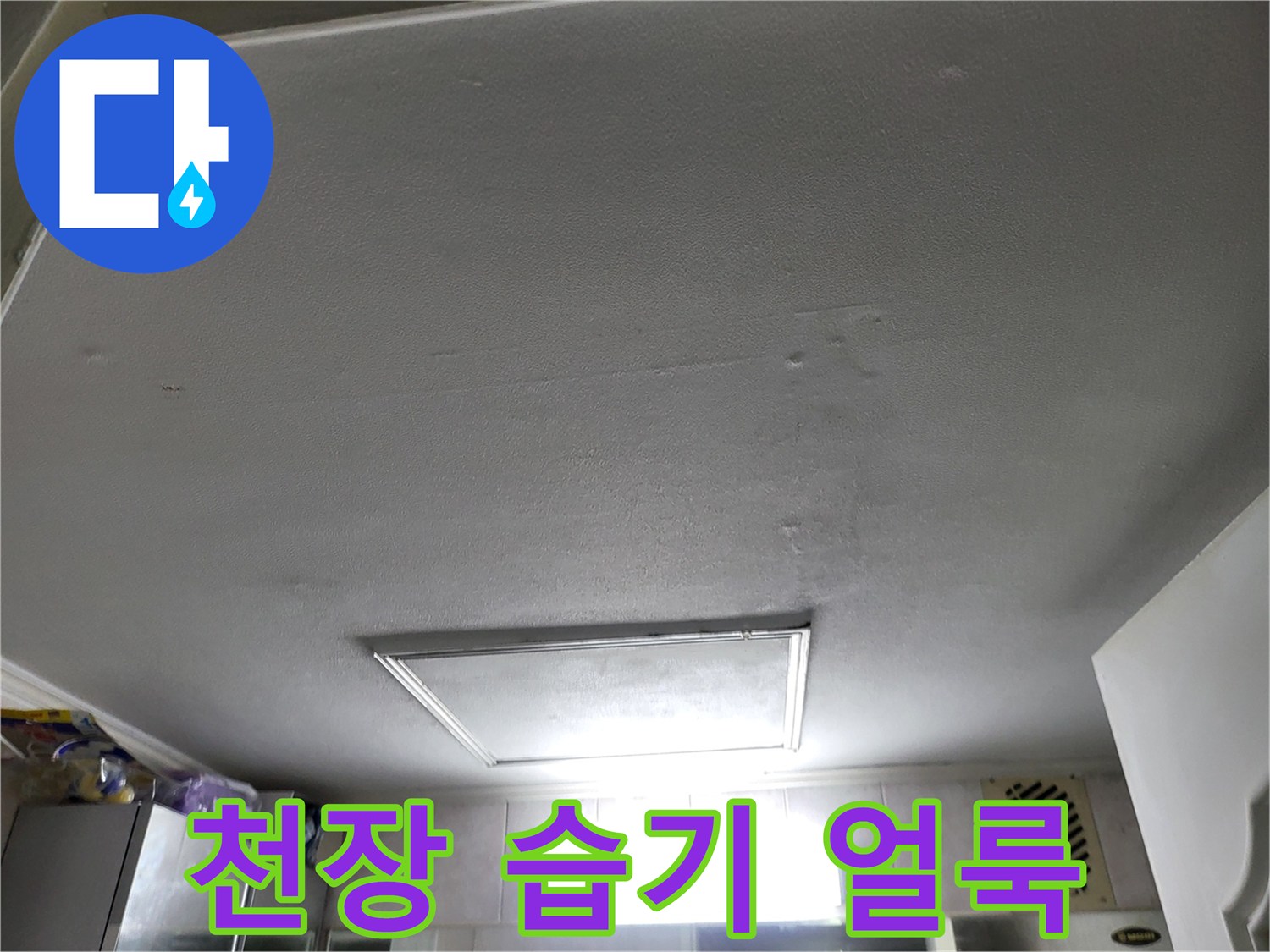 화장실-천장-패널의-습기-침투-및-변색