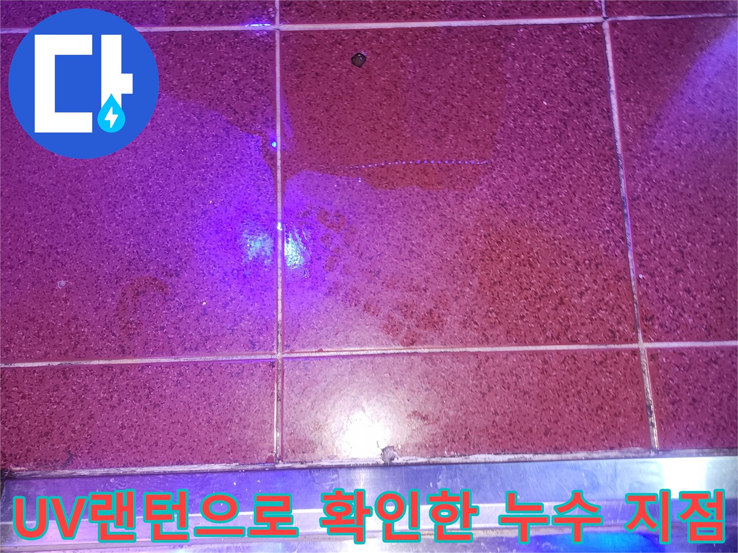 자외선-랜턴을-활용한-타일-사이-물길-추적