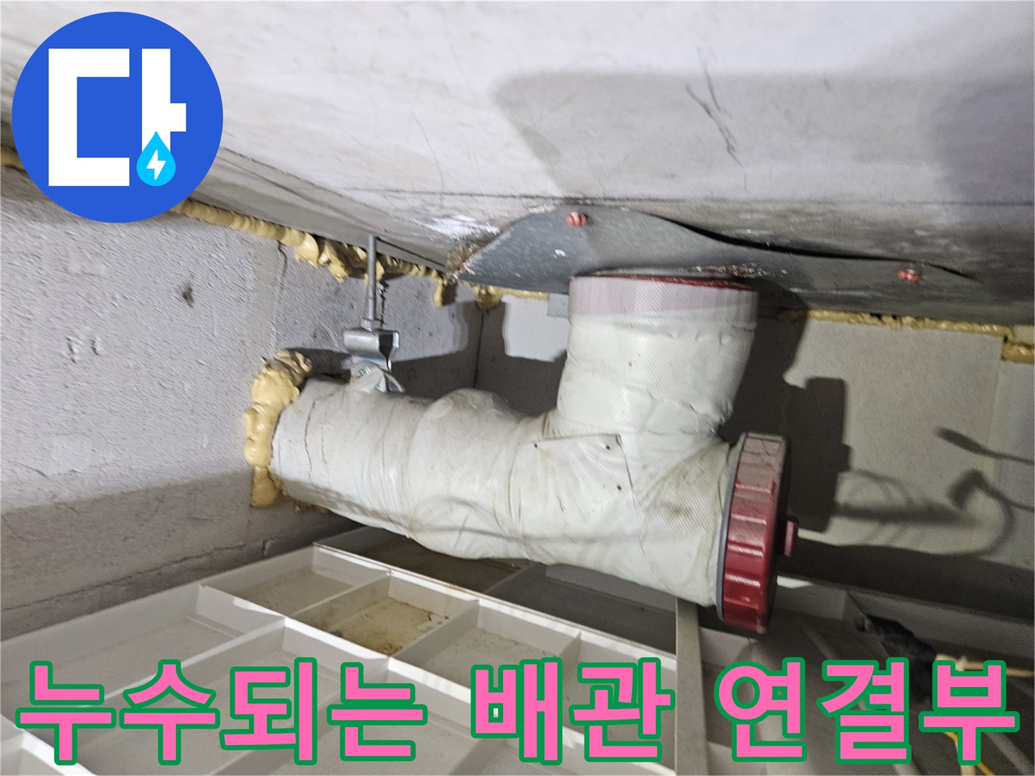 문제-발생-배수관-연결-부위-확인