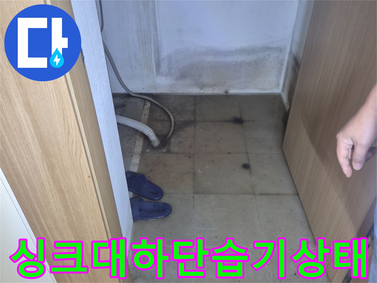 평택-팽성읍-싱크대-하부장-벽면-곰팡이-및-오염-현황
