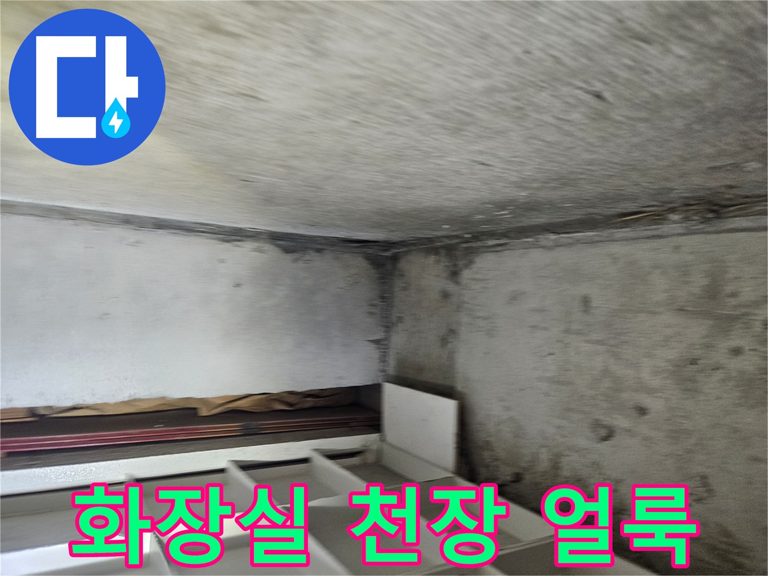 일산동구-화장실-천장-누수-흔적-사진